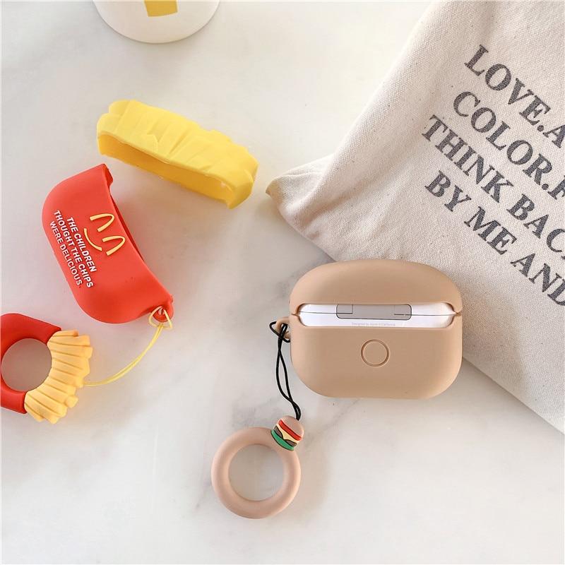Cute McDonald's Burger Premium AirPods Pro Case Shock Proof Cover