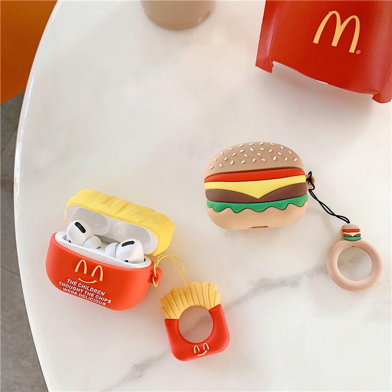 Cute McDonald's Burger Premium AirPods Pro Case Shock Proof Cover