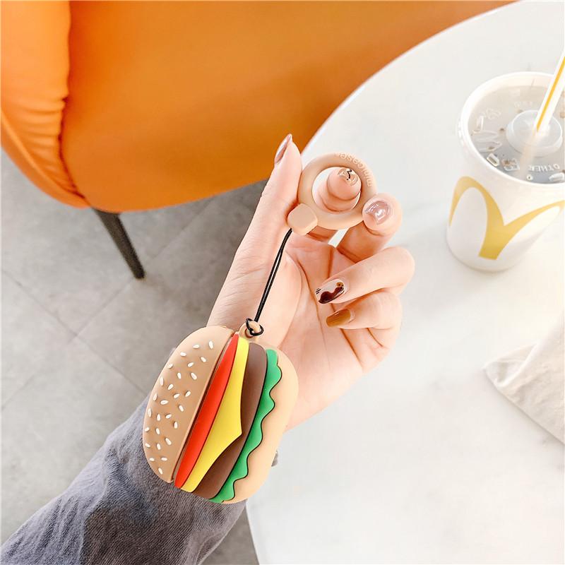 Cute McDonald's Burger Premium AirPods Pro Case Shock Proof Cover