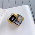 Luxury Square Metal Rivet Chest AirPods Case Shock Proof Cover