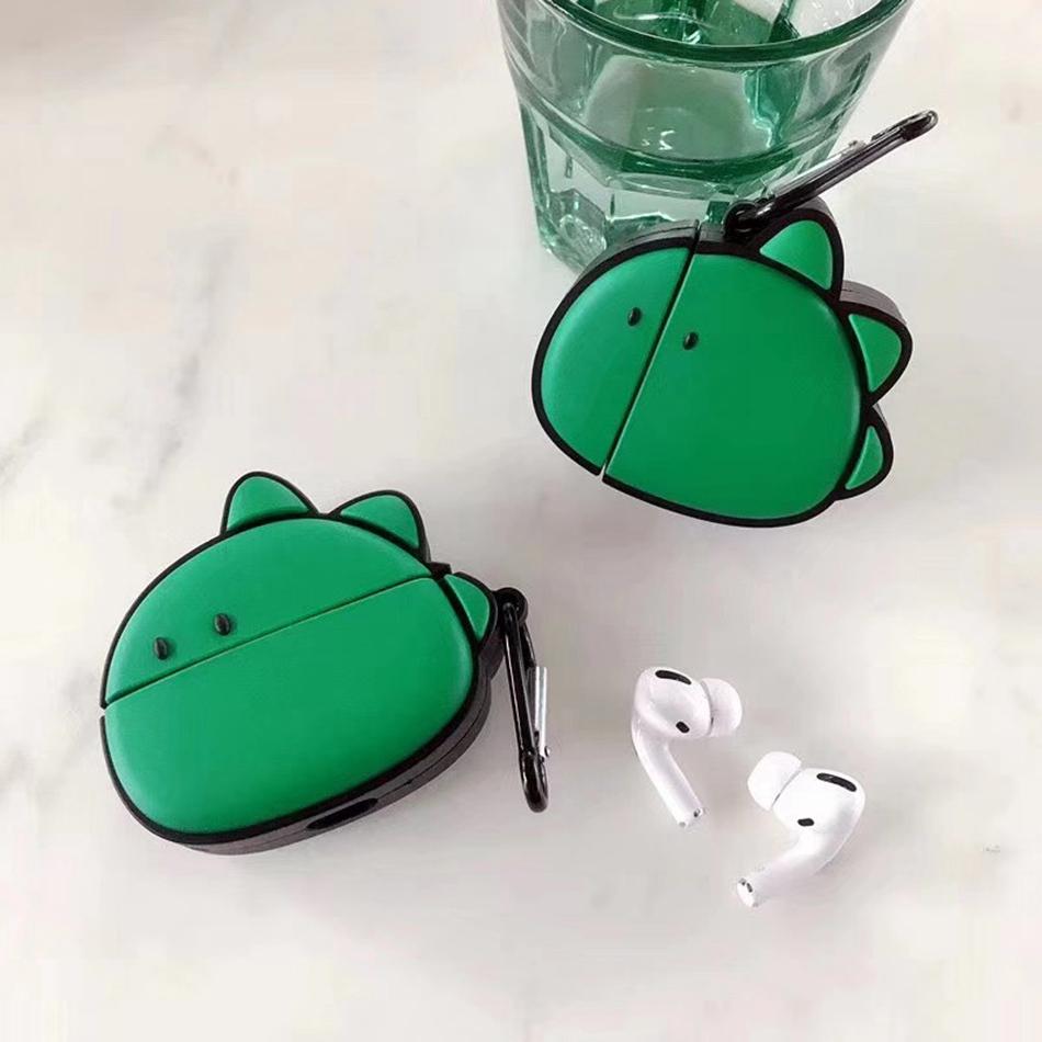 Green Dino Premium AirPods Pro Case Shock Proof Cover