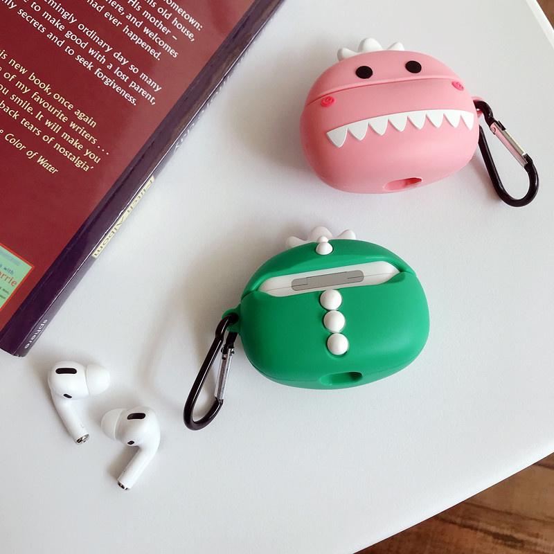 Cute Dino with Teeth Premium AirPods Pro Case Shock Proof Cover