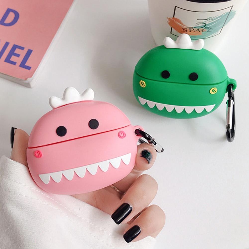 Cute Dino with Teeth Premium AirPods Pro Case Shock Proof Cover