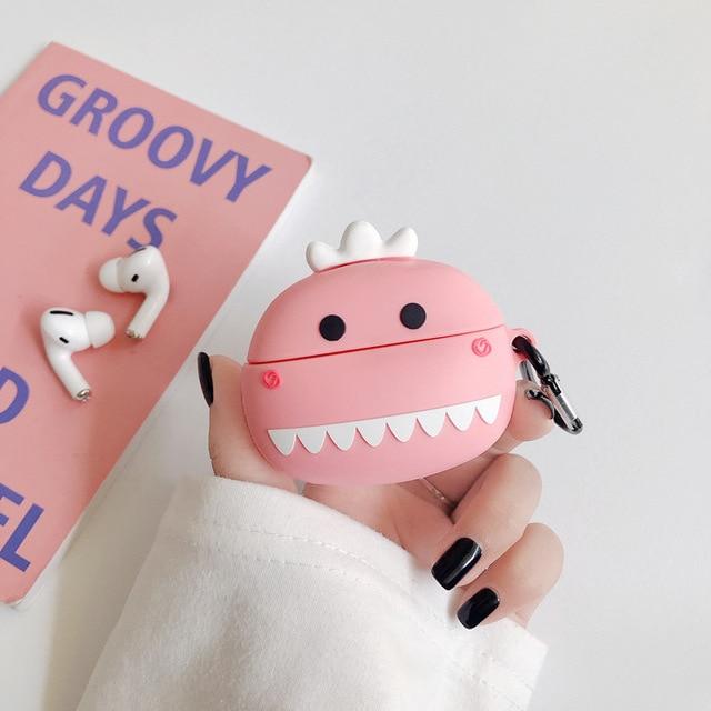 Cute Dino with Teeth Premium AirPods Pro Case Shock Proof Cover
