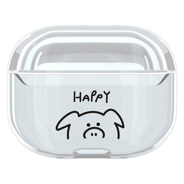 Cute Clear Acrylic AirPods Pro Case Shock Proof Cover