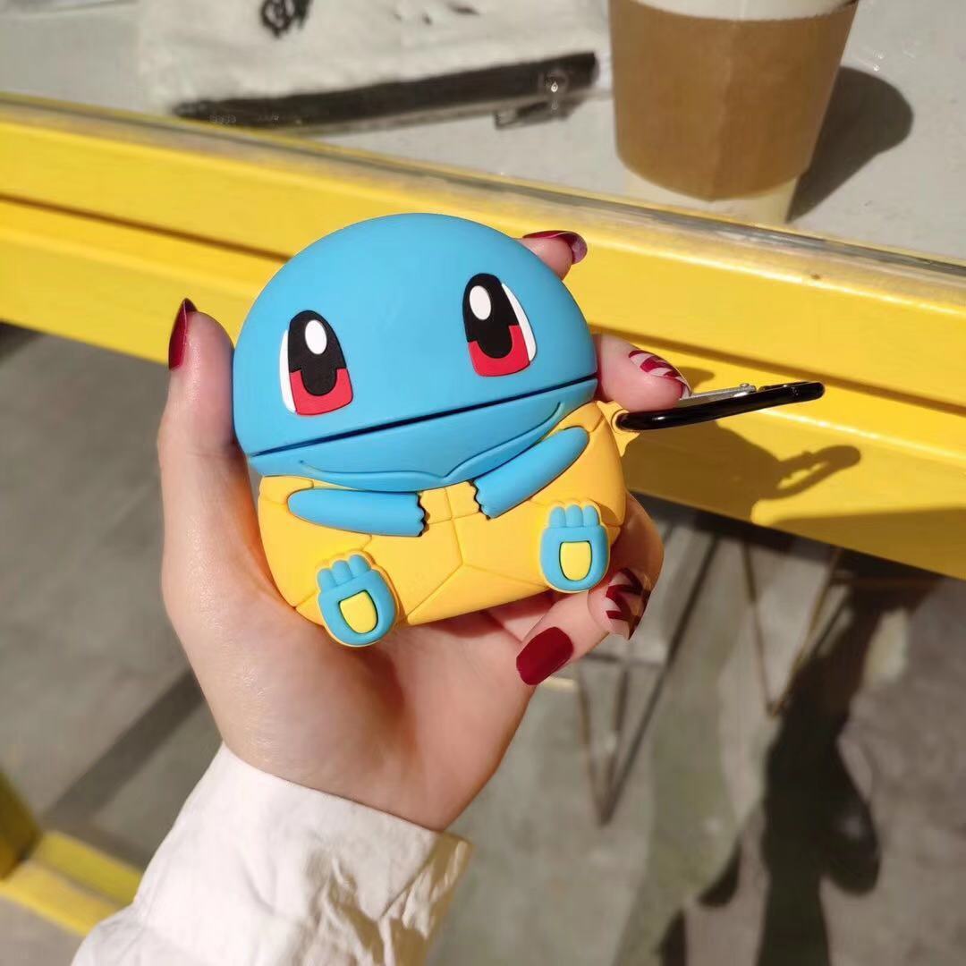 Pokemon 'Sitting Squirtle Yellow Shell' Premium AirPods Pro Case Shock Proof Cover