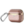 Two Tone Brass and Vegan Leather AirPods Pro Case Shock Proof Cover