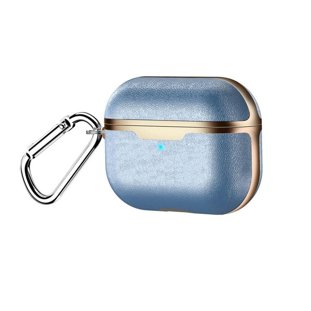 Two Tone Brass and Vegan Leather AirPods Pro Case Shock Proof Cover