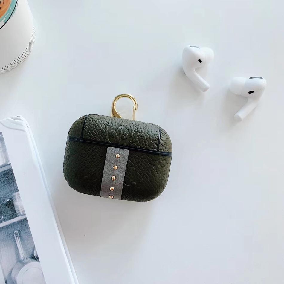 Studded Vegan Leather AirPods Pro Case Shock Proof Cover