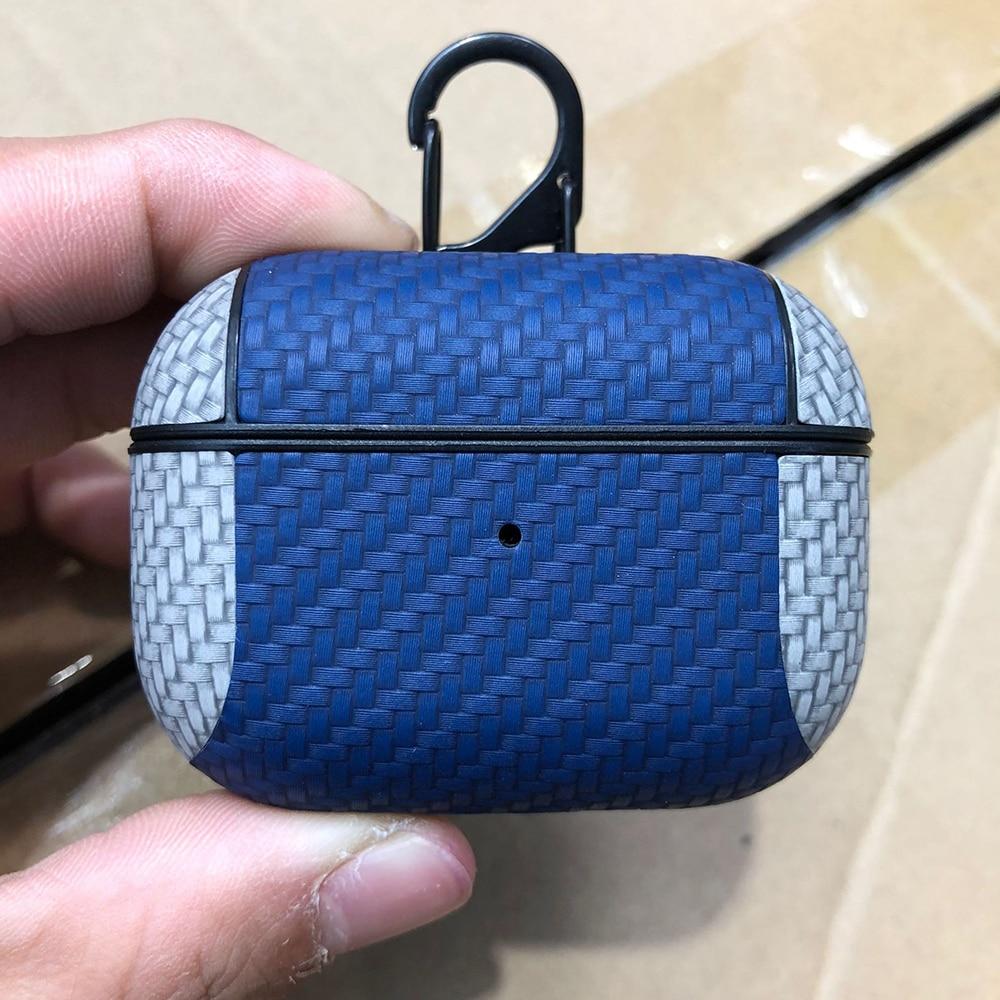 Two Tone Vegan Woven Leather AirPods Pro Case Shock Proof Cover