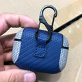 Two Tone Vegan Woven Leather AirPods Pro Case Shock Proof Cover