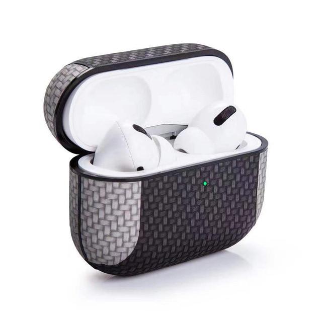 Two Tone Vegan Woven Leather AirPods Pro Case Shock Proof Cover