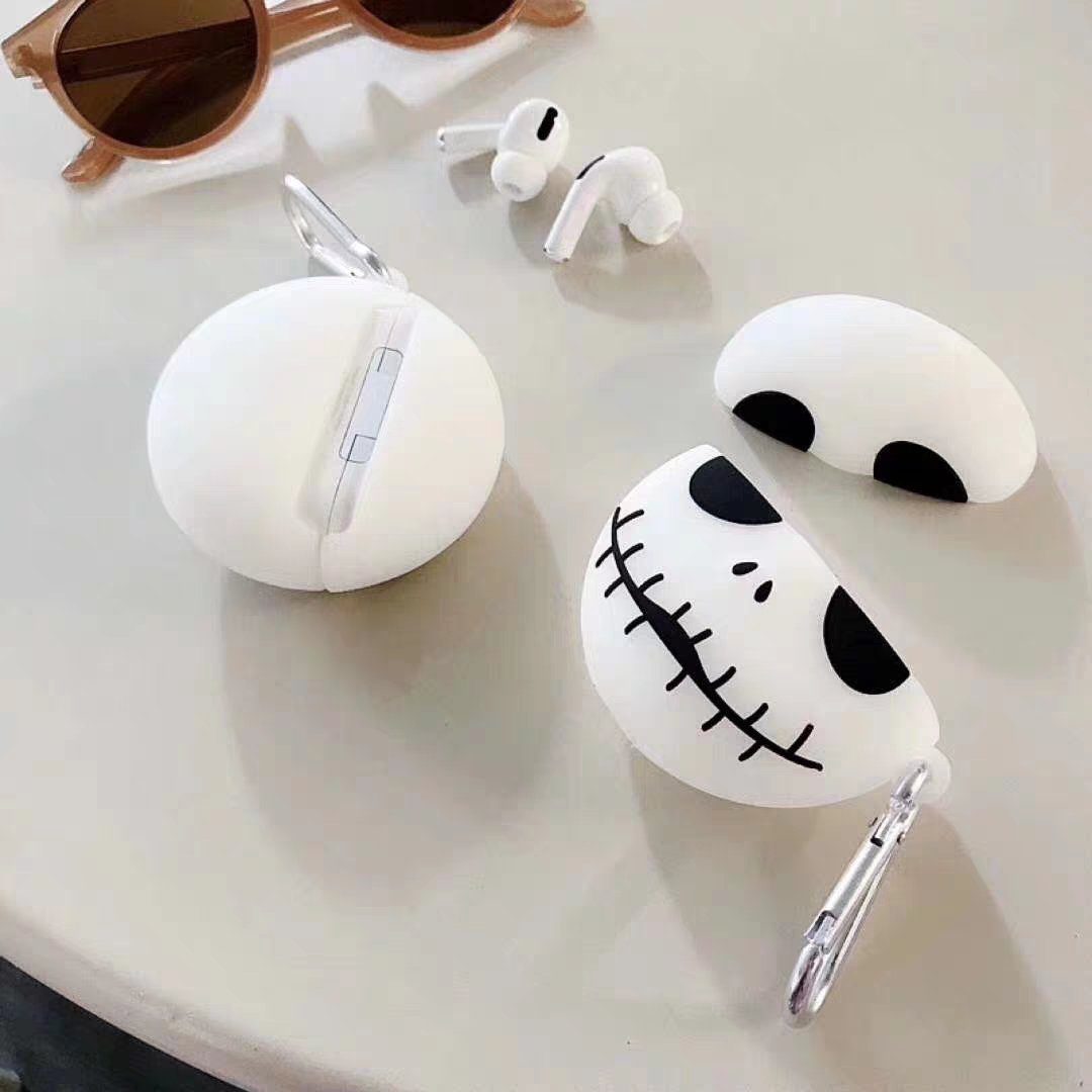 Nightmare Before Christmas 'Jack Skellington | Glow in the Dark' Premium AirPods Pro Case Shock Proof Cover