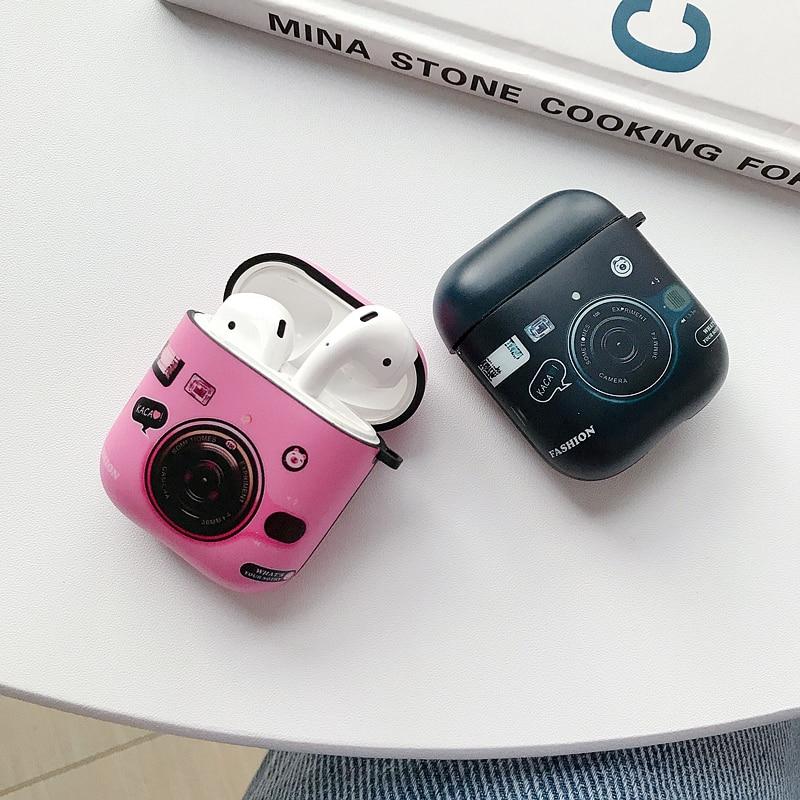 Cute Camera AirPods Case Shock Proof Cover