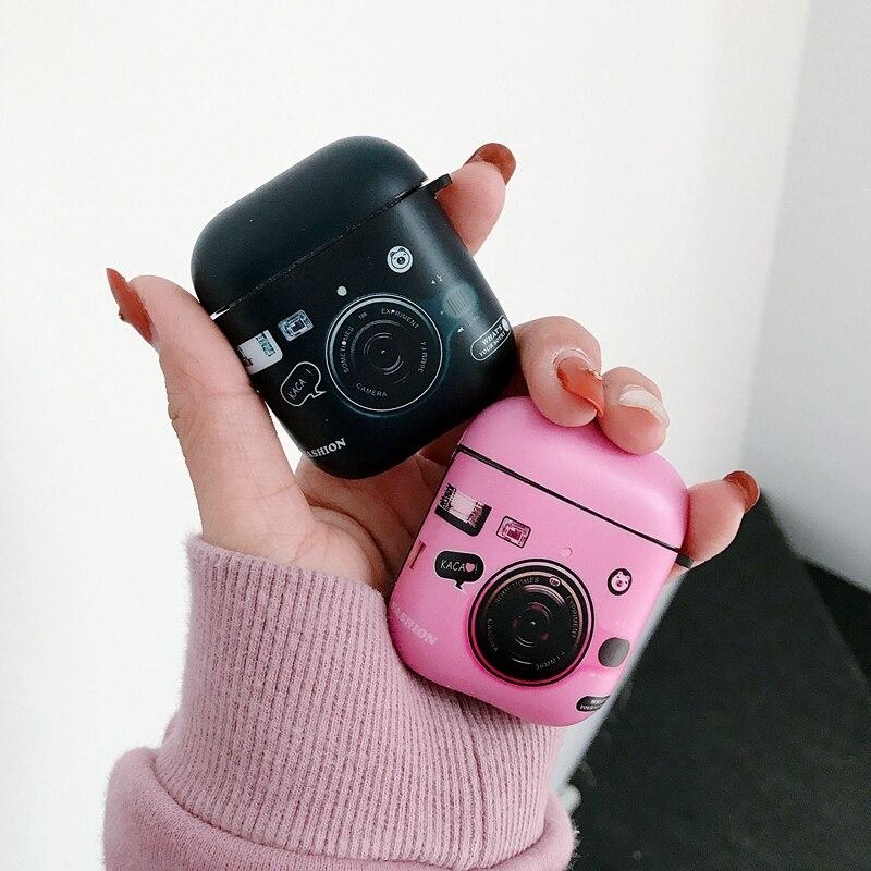 Cute Camera AirPods Case Shock Proof Cover