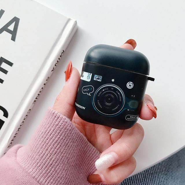 Cute Camera AirPods Case Shock Proof Cover