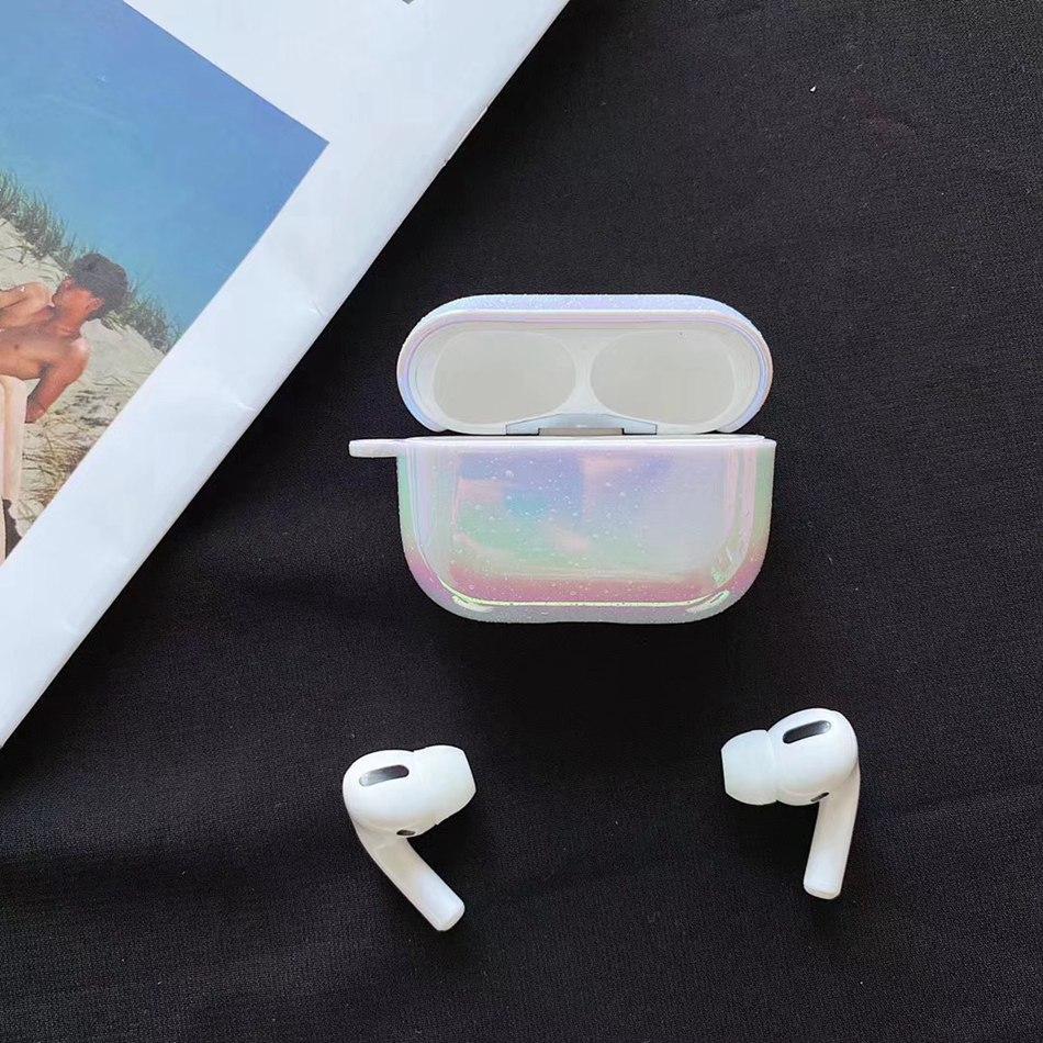 Solid Sparkle Silicone AirPods Pro Case Shock Proof Cover