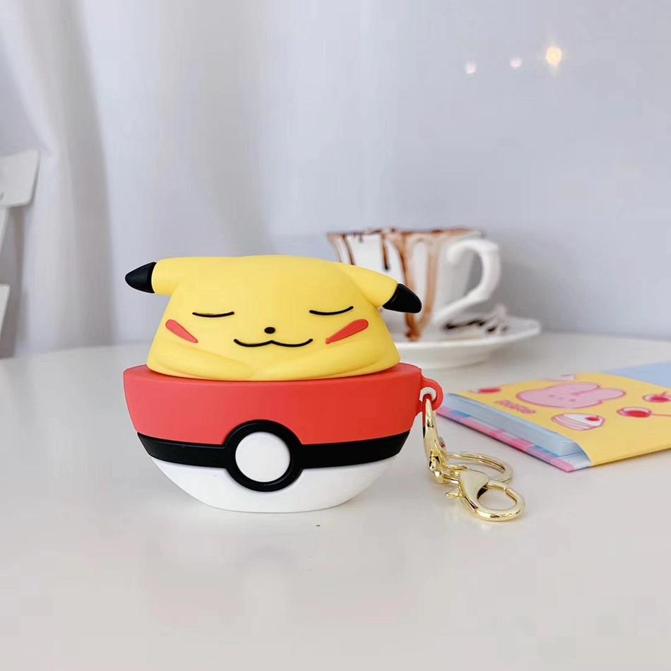 Pokemon 'Sleeping Pikachu in a Pokeball' Premium AirPods Pro Case Shock Proof Cover