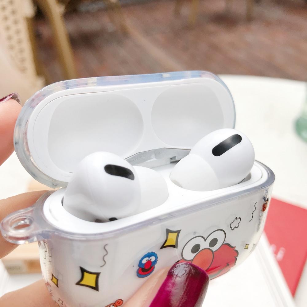 Sesame Street 'Elmo' Clear Acrylic AirPods Pro Case Shock Proof Cover