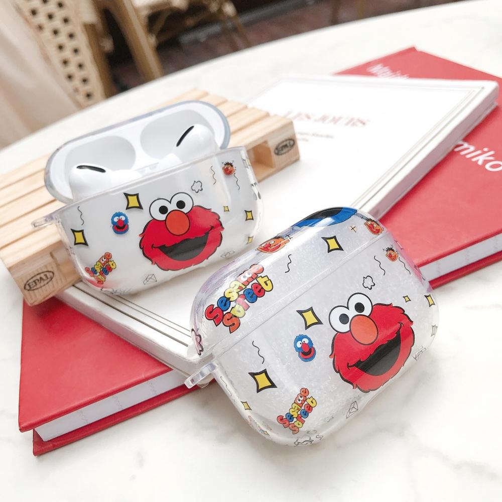 Sesame Street 'Elmo' Clear Acrylic AirPods Pro Case Shock Proof Cover
