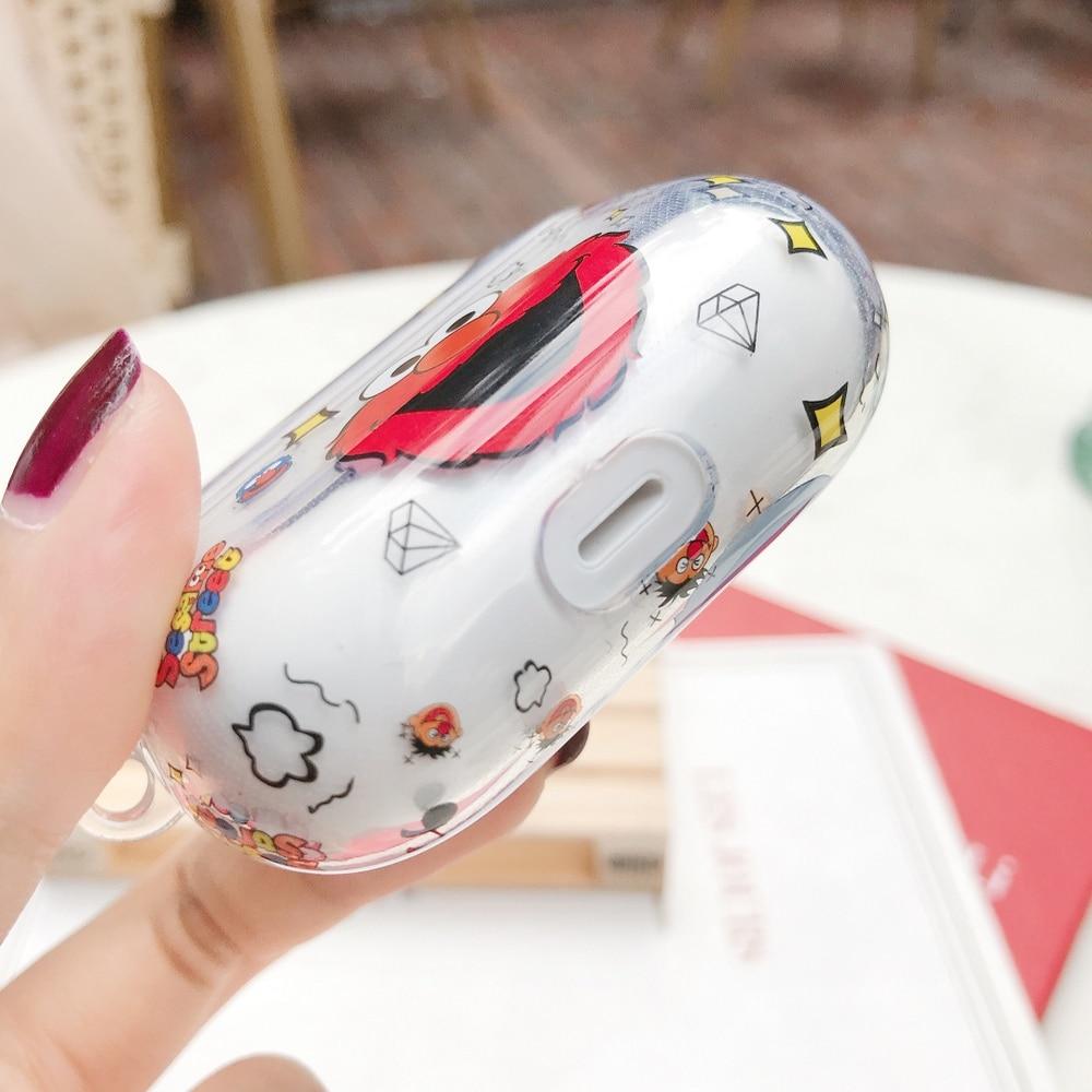 Sesame Street 'Elmo' Clear Acrylic AirPods Pro Case Shock Proof Cover