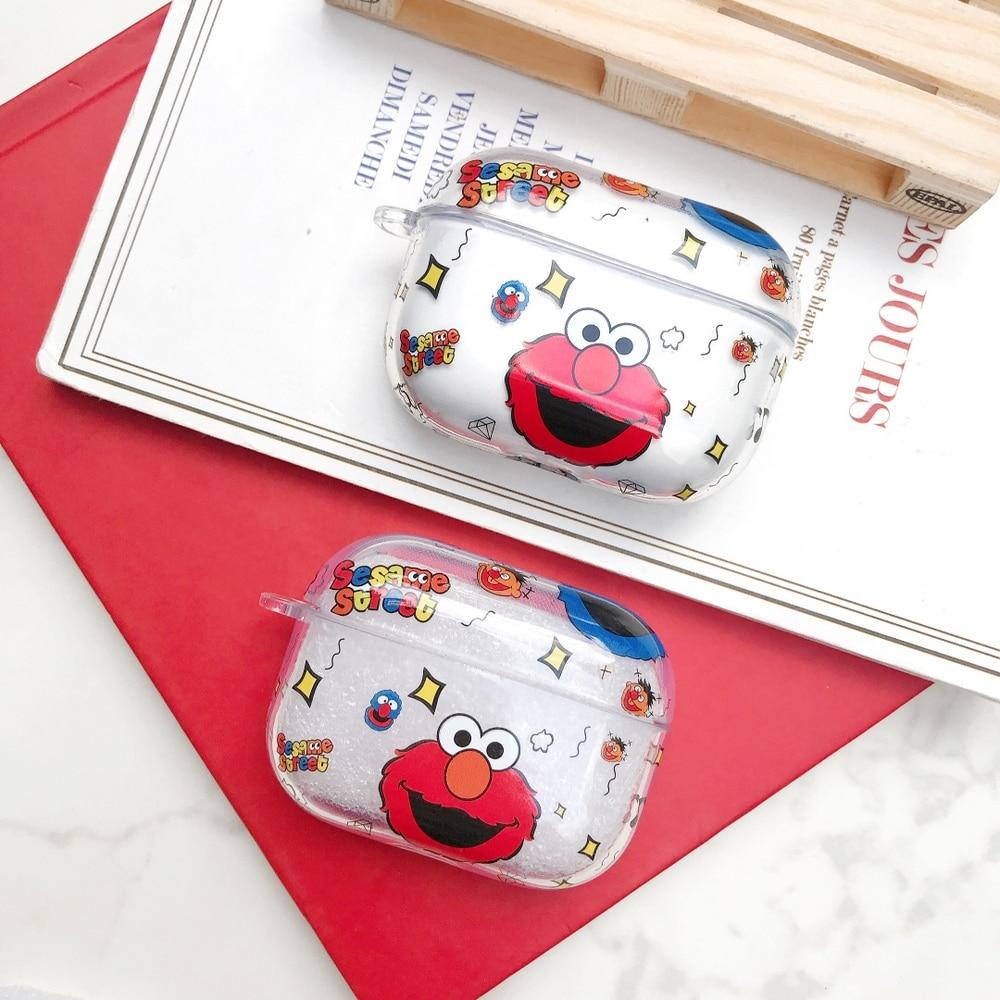 Sesame Street 'Elmo' Clear Acrylic AirPods Pro Case Shock Proof Cover