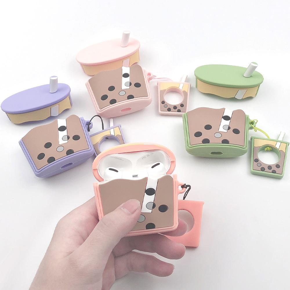 Milk Bubble Tea Premium AirPods Pro Case Shock Proof Cover