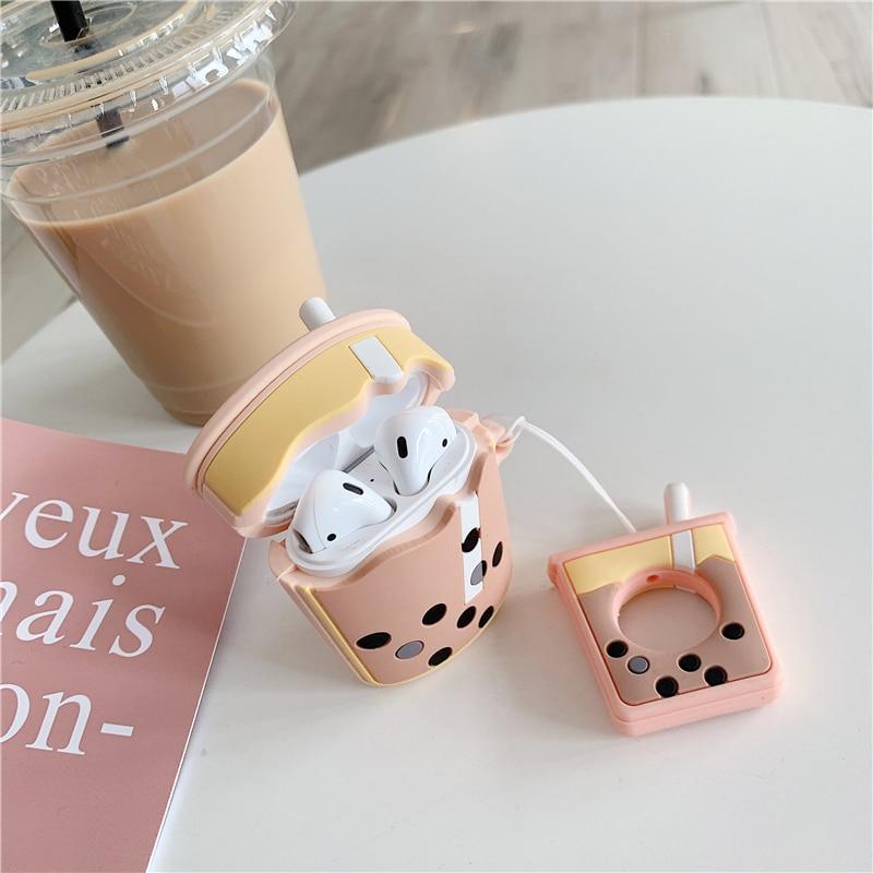 Milk Bubble Tea Premium AirPods Pro Case Shock Proof Cover