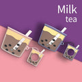 Milk Bubble Tea Premium AirPods Pro Case Shock Proof Cover