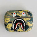 Fashion Camouflage Shark AirPods Pro Case Shock Proof Cover