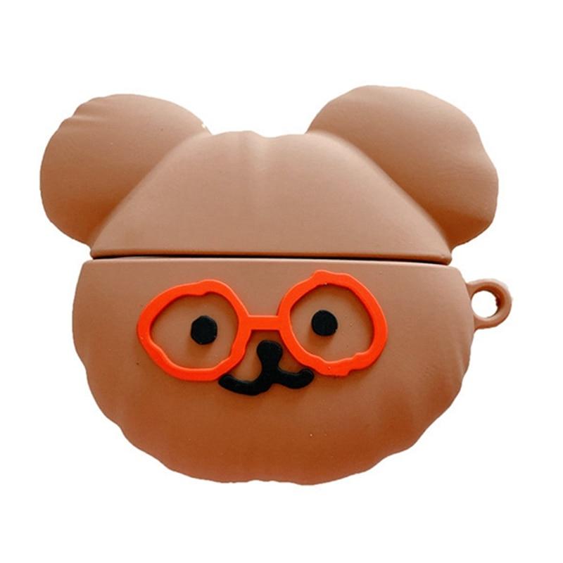 Cute Teddy with Glasses Premium AirPods Pro Case Shock Proof Cover