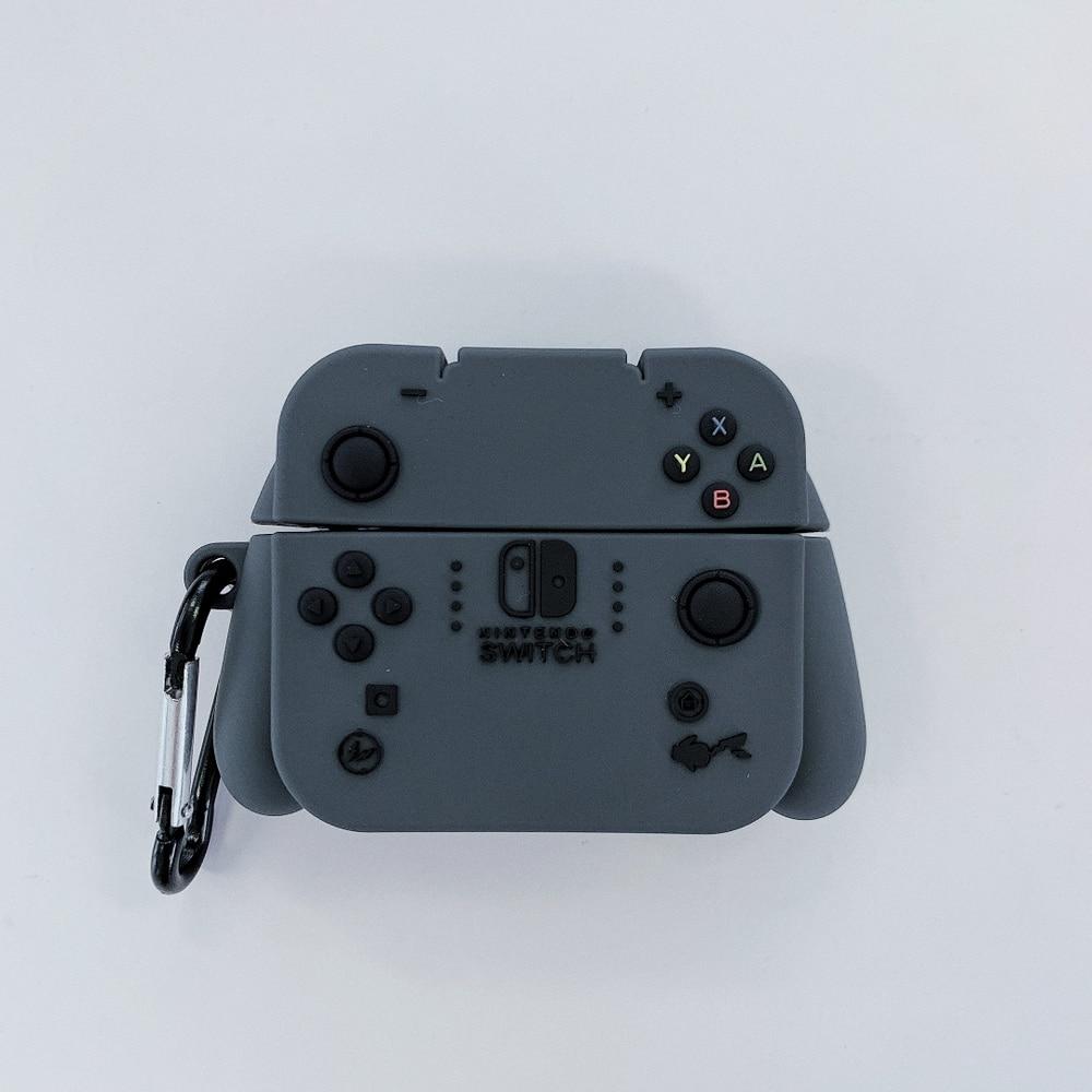 Grey Nintendo Switch Premium AirPods Pro Case Shock Proof Cover