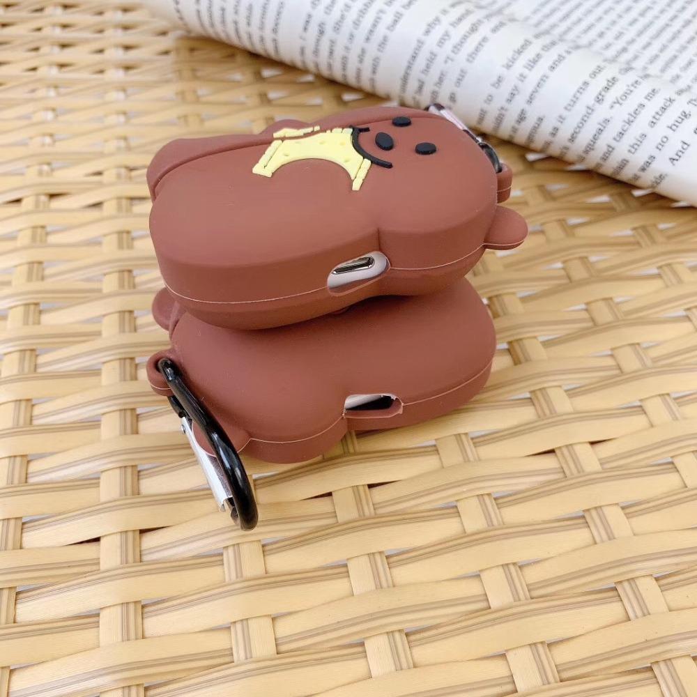 Cute Teddy 'Eating a Cracker' Premium AirPods Pro Case Shock Proof Cover