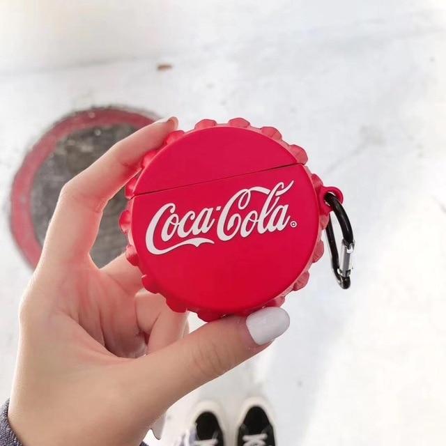 Coca Cola Bottle Cap Premium AirPods Pro Case Shock Proof Cover