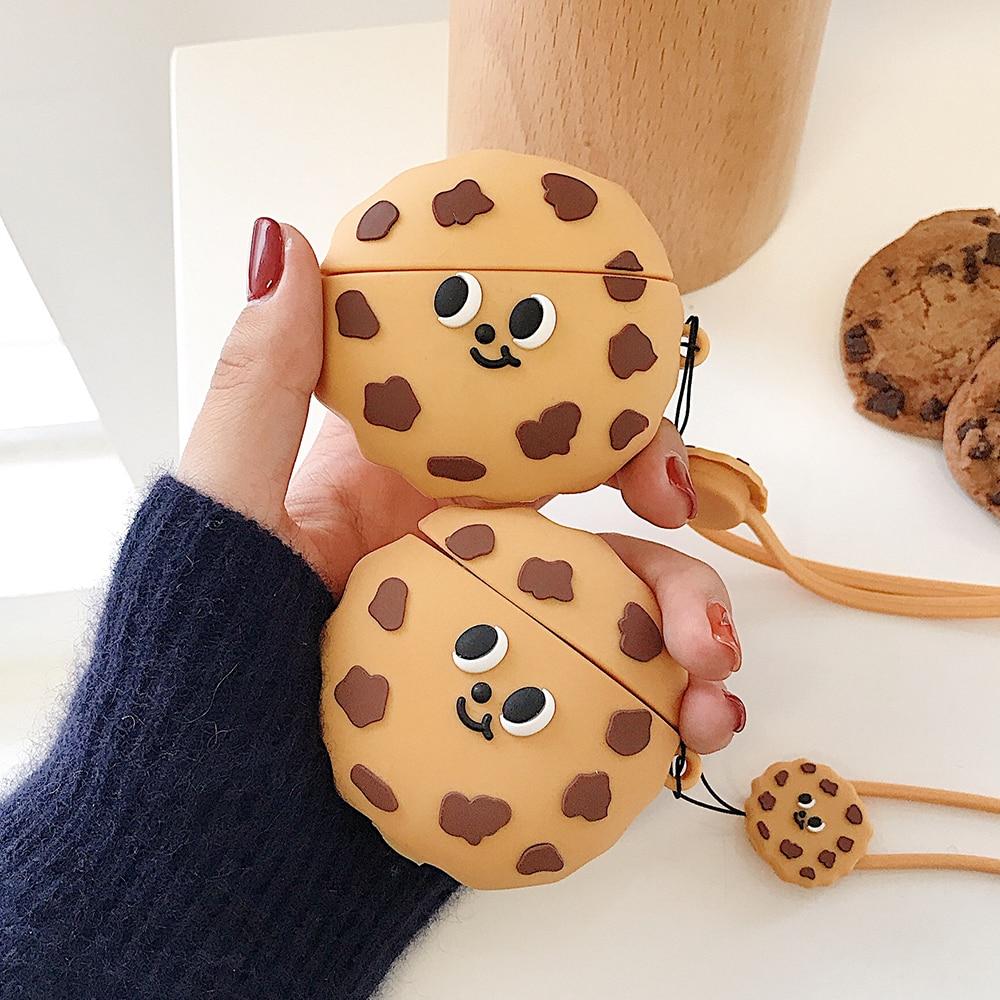 Cute Chocolate Chip Cookie Premium AirPods Case Shock Proof Cover