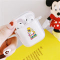 The Simpsons 'Deadpool Bart | Homer Got Beer' Clear Acrylic AirPods Case Shock Proof Cover