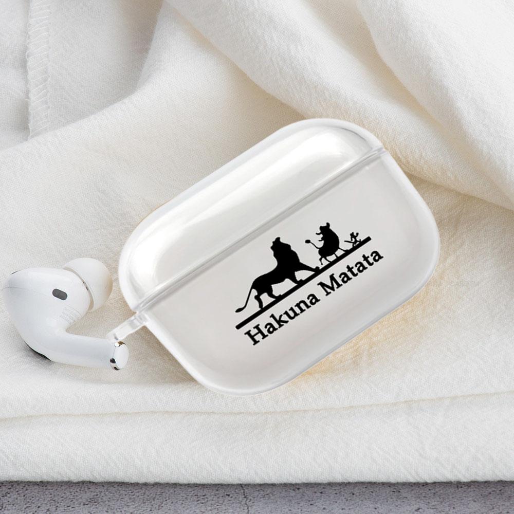 Lion King 'Hakuna Matata' Clear Acrylic AirPods Pro Case Shock Proof Cover