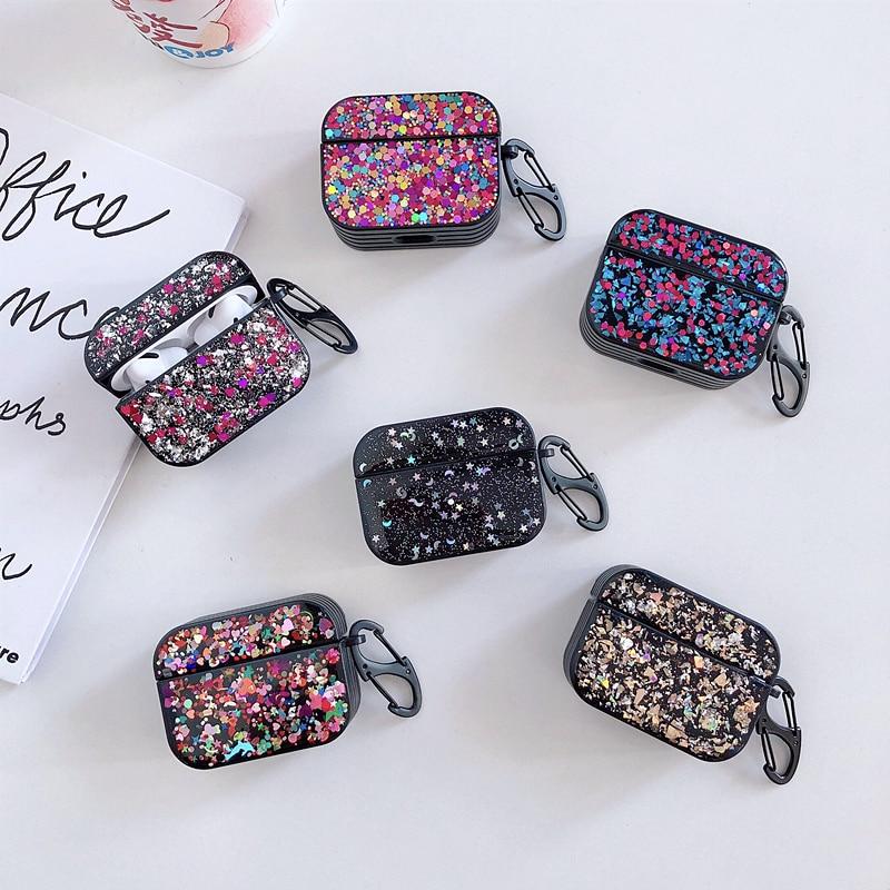 Glitter Rounded Silicone AirPods Pro Case Shock Proof Cover