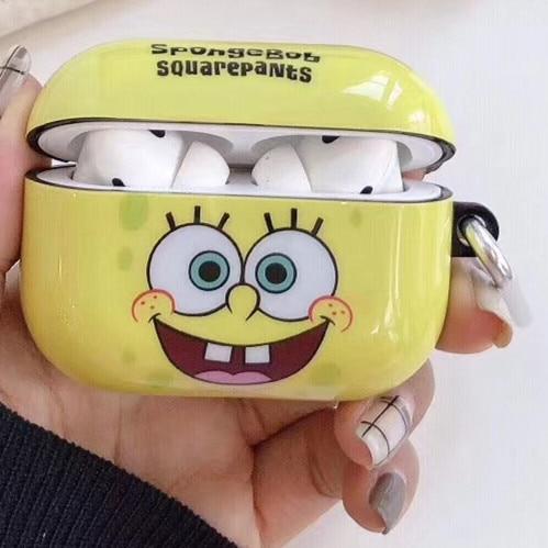 Spongebob Squarepants  Hard Silicone AirPods Pro Case Shock Proof Cover