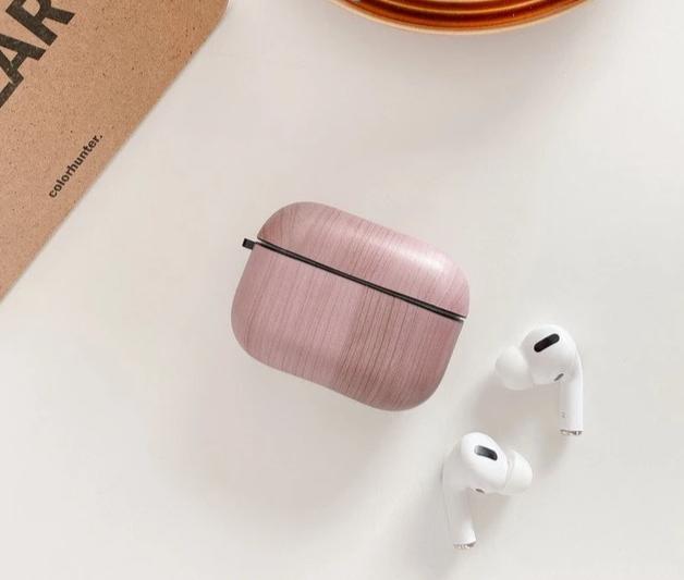 Wood Grain Plastic | TPU AirPods Pro Case Shock Proof Cover