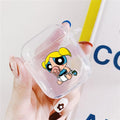 Powerpuff Girls Clear Acrylic AirPods Case Shock Proof Cover