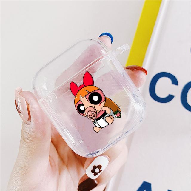 Powerpuff Girls Clear Acrylic AirPods Case Shock Proof Cover