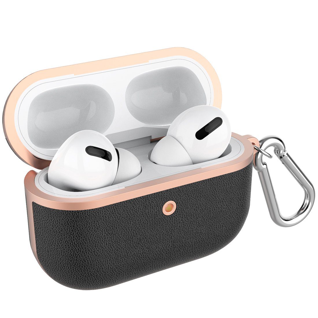 Soft TPU | Plastic and Vegan Leather AirPods Pro Case Shock Proof Cover