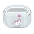 Cute Unicorn Clear Acrylic AirPods Pro Case Shock Proof Cover