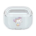 Cute Unicorn Clear Acrylic AirPods Pro Case Shock Proof Cover