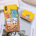 Tom and Jerry 'Buddy Bubble Tea | Modular' AirPods Pro Case Shock Proof Cover