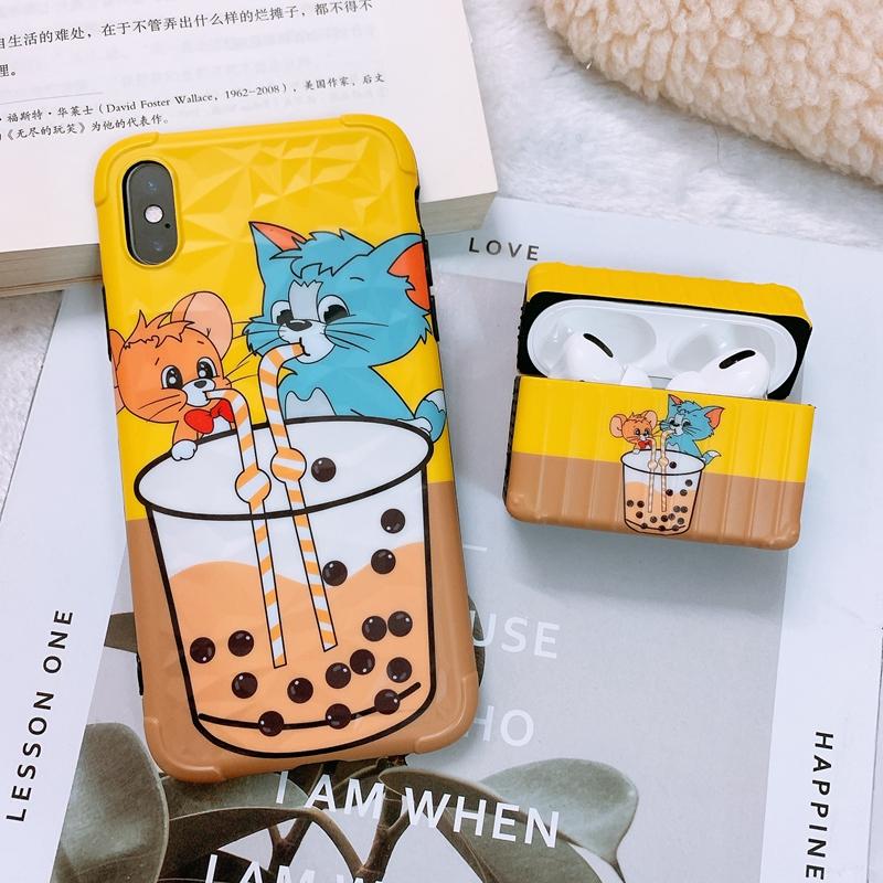 Tom and Jerry 'Buddy Bubble Tea | Modular' AirPods Pro Case Shock Proof Cover