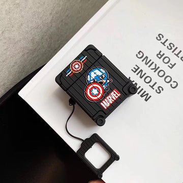 Captain America 'Suitcase' Premium AirPods Case Shock Proof Cover