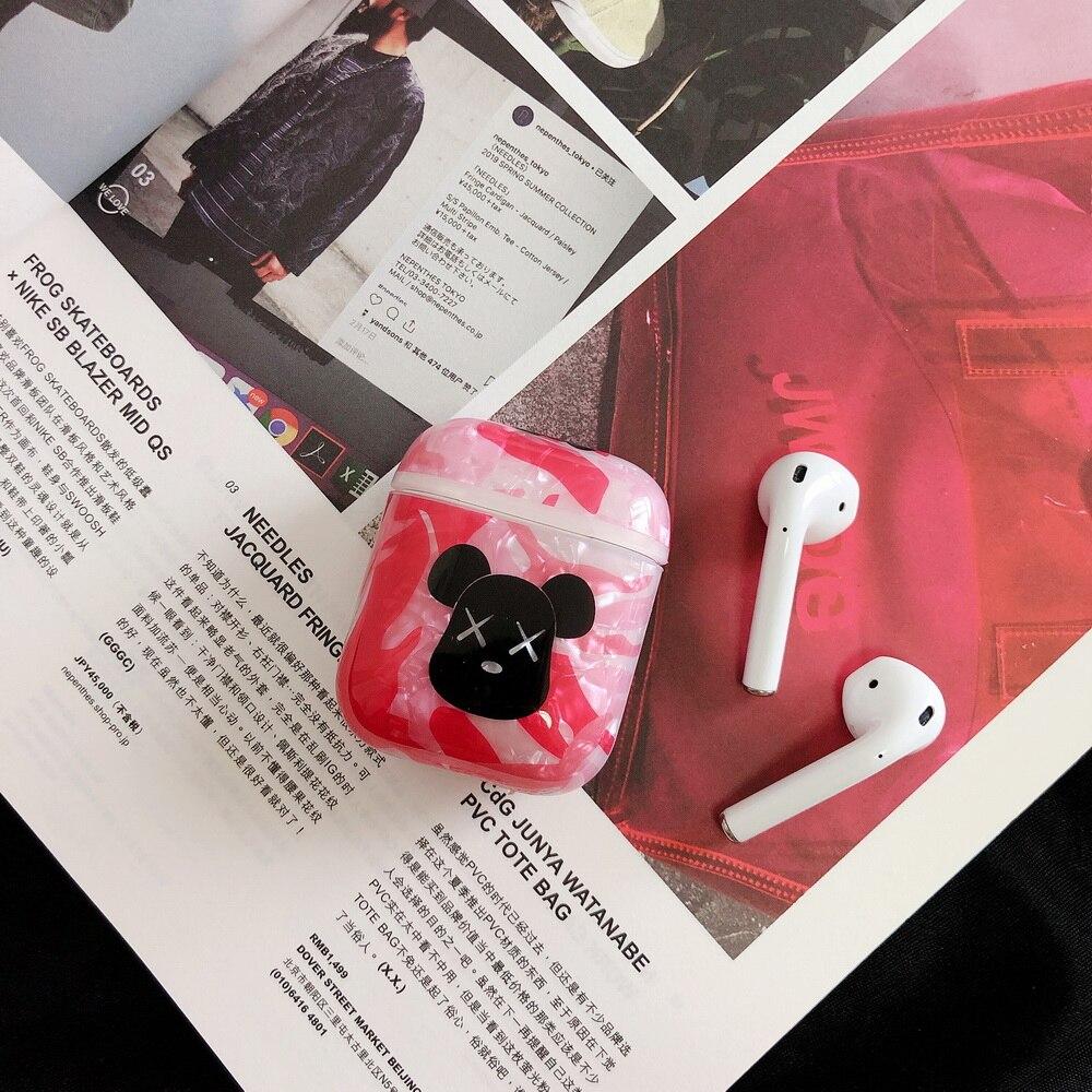 Gloss and Glitter Camouflage Silicone 'KAWS' AirPods Case Shock Proof Cover