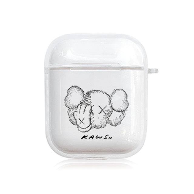 KAWS Clear Acrylic AirPods Case Shock Proof Cover